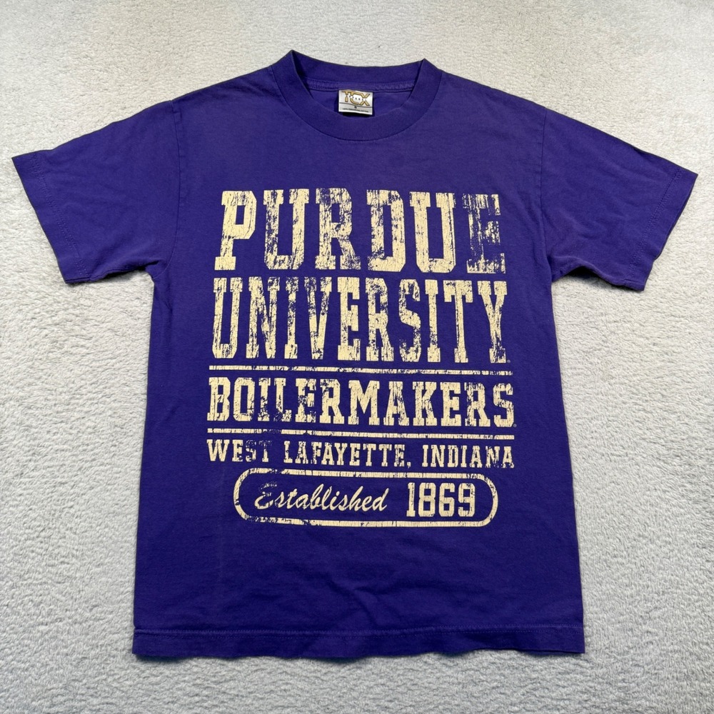 Vintage Y2K TCX‎ Apparel Purdue University Tee Boilermakers Purple Small Unisex
